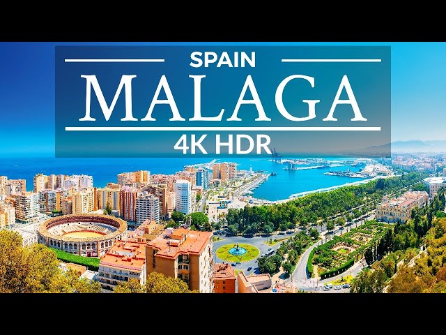 Malaga, Spain 🇪🇸 - by drone in 4K HDR (60fps)