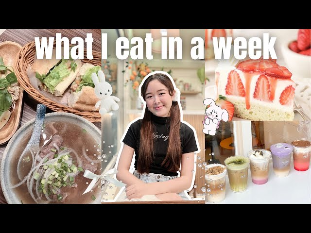 Food Diary 🍰 | What I Eat in a Week Living Alone (Cafes, Samgyup, Mexican & More!)