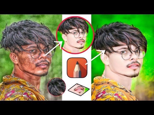 New Face Smooth Editing | Skin white Face Smooth App | Best Photo Editing In Sketchbook Autodesk