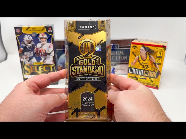 Cracking 2024 Panini GOLD STANDARD Football Hobby Box