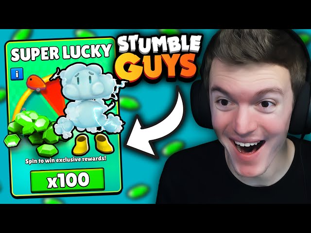 SPINNING 100 *SUPER LUCKY* WHEELS IN STUMBLE GUYS!