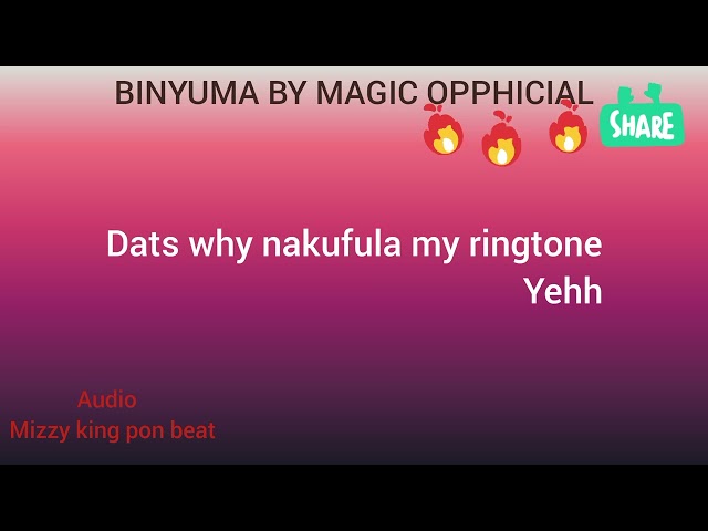 BINYUMA BY MAGIC OPPHICIAL_-_OFFICIAL__LYRICS__VIDEO__FEB__2025