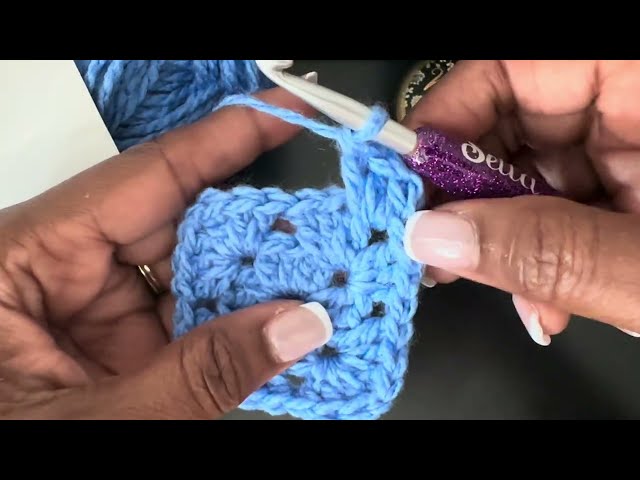 💜🧶 How to make a Traditional Granny Square  - tutorial 🧶🧶💜