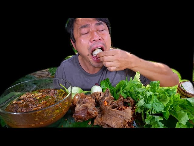 Delicious Jhal food !! meat white rice eating #mukbang #different food