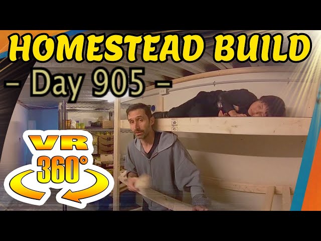 Homestead Building - Turning a Root Cellar into a Fallout Shelter, Building Bunk Beds