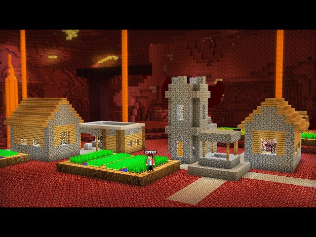 ПОЧЕМУ НАША ДЕРЕВНЯ ЖИТЕЛЕЙ ОКАЗАЛАСЬ В АДУ В МАЙНКРАФТ | Компот Minecraft