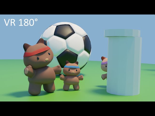 Coucou bear - Cute 180° VR / Blender