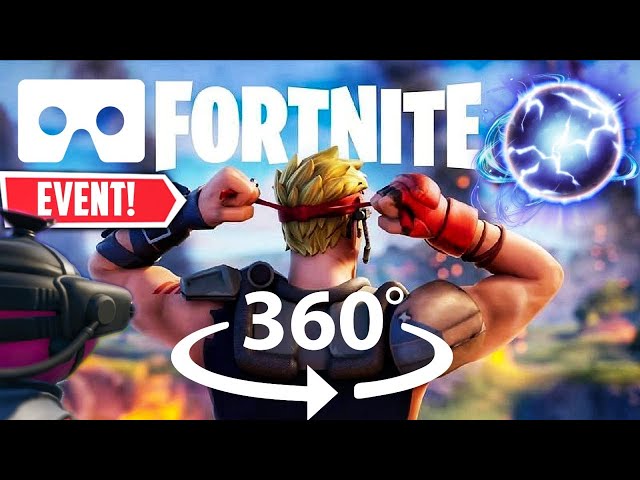 360° Degree VR footage of Fortnite Battle Royal WIN.