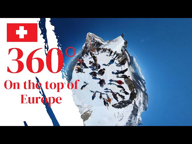 SWISS Peaks Panorama: 360° VIEWS of Jungfraujoch | Virtual Tour of Swiss Alps @JustdanJourney