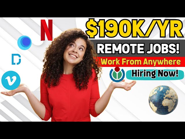 Top 5 Remote Jobs Hiring Now | Work From Home or Anywhere You Are!