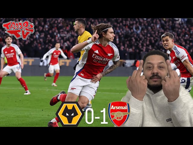 Wolves 0-1 Arsenal | Troopz Match Reaction | JUSTICE WAS SERVED!! MICHAEL OLIVER IS A P*SSYOLE!!