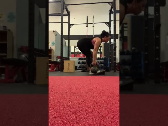 Neutral Grip Toe Elevated Kettlebell Deadlift