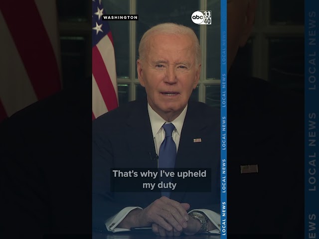 Biden discusses incoming administration during farewell address