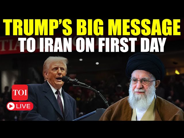 LIVE | Trump’s First Message To Khameni After Inauguration, Poses With Israeli Hostages | Watch