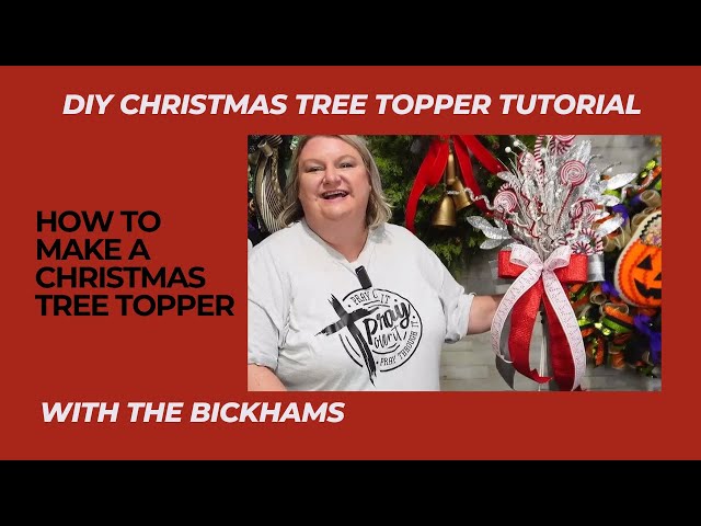 How to Make a Christmas Tree Topper | DIY Christmas Tree decor | How to Layer Picks and Stems