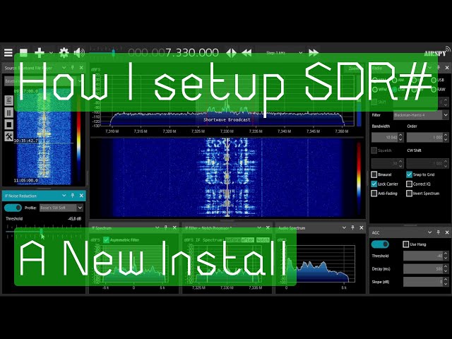 How I setup SDR# from a fresh install.