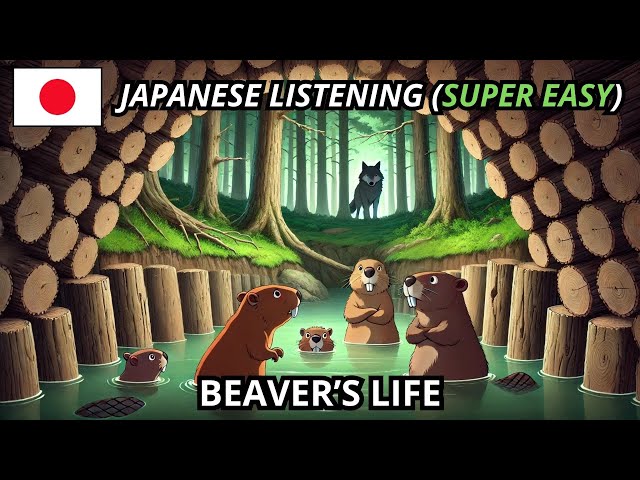 Learn Japanese with a Story - Beaver (SUPER EASY)