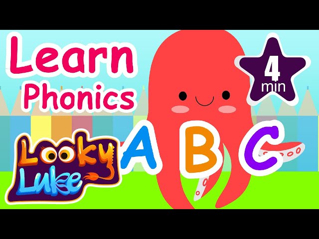 Cartoon ABC Phonics for Baby | Let's Learn with Looky Luke