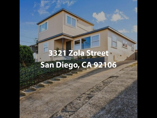 3321 Zola Street San Diego CA 92106 | 3 Bedroom Home For Sale