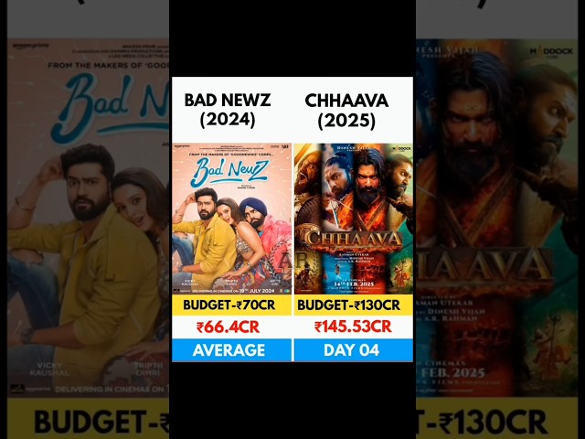 Chhaava vs Bad Newz #chhaava #badnewz #shorts