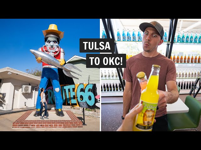 Our FIRST time in Oklahoma! (Driving ROUTE 66 from Tulsa to Oklahoma City)