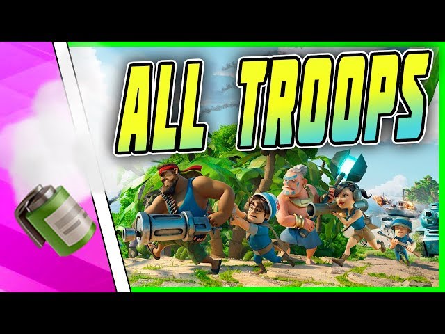 Boom Beach EVERY Troop - Smokey Core Hits!