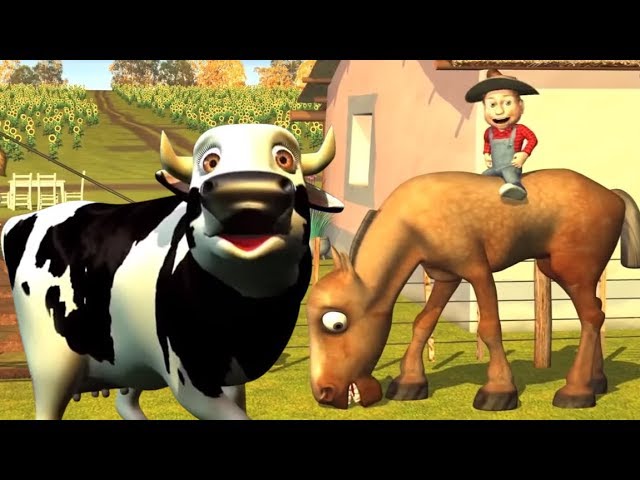 A Vaca Maru | Canções De Fazenda 3D Para Crianças | A Fazenda Do Zenon 2 | Preschool Rhymes