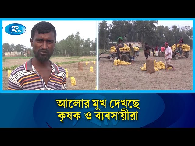 সিঙ্গাপুর ও মালয়েশিয়াসহ বিভিন্ন দেশে রপ্তানি হচ্ছে  বীরগঞ্জের আলু | Potato | Rtv News