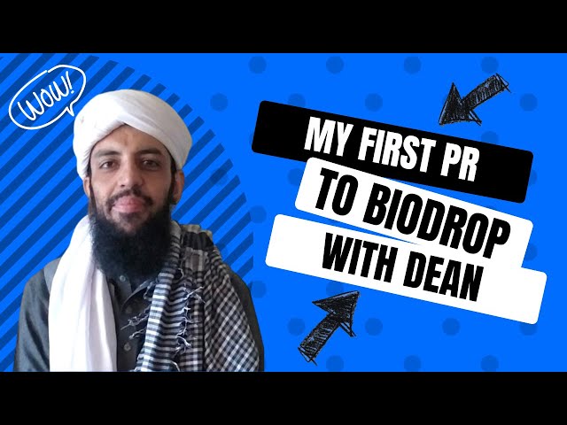 Initiating My First PR with Dean on BioDrop | Beginner's Guide to Account Creation