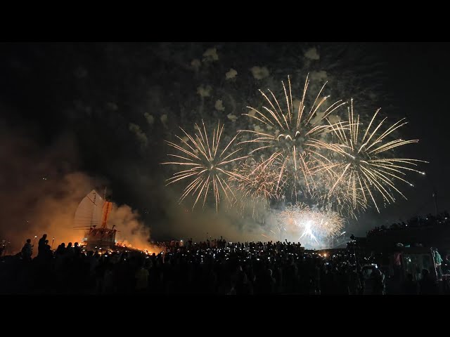 2024大甲鎮瀾宮燒王船| Taiwan Tachia Matsu Pilgrimage Procession | VIVO X200 PRO 4K/120P Slow Motion