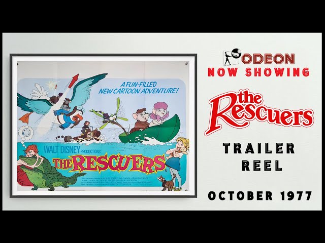 THE RESCUERS (October 1977 Odeon Cinema Trailer Reel) -- Home Cinema