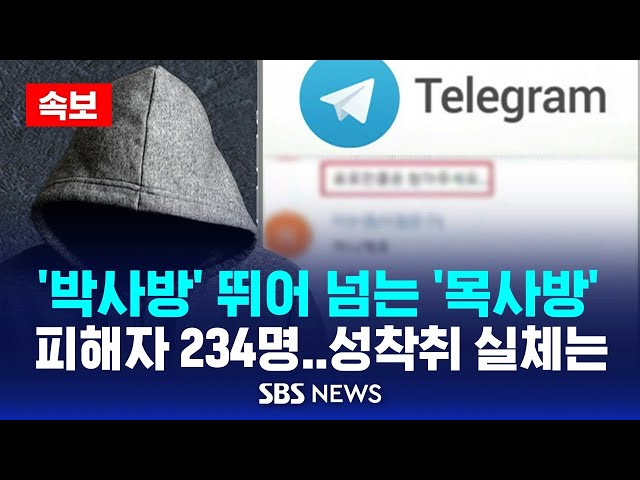 [속보] '박사방' 뛰어 넘는 '목사방' | 텔레그램 성착취 피해자 234명, 실태는? / SBS