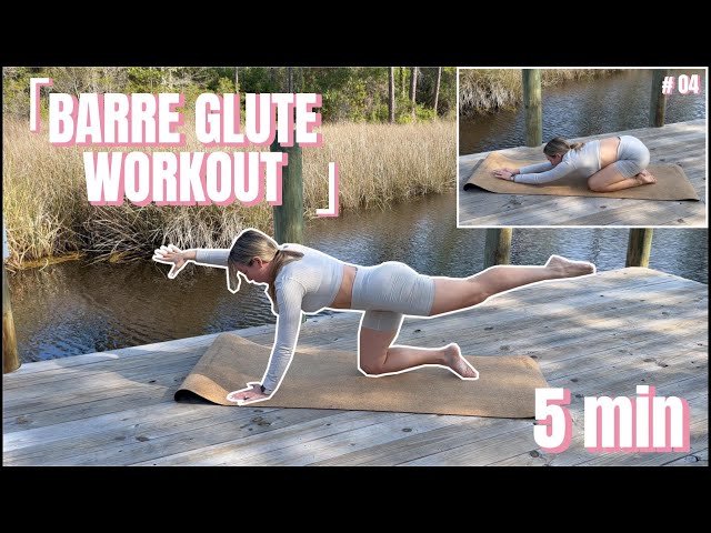 5 MIN LOWER BODY BARRE WORKOUT | Toned Legs & Glutes with Vicky Ross Wellness