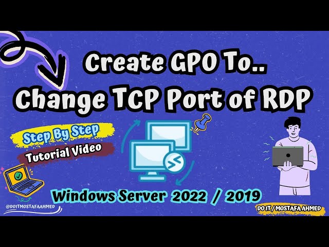 How to Change TCP Port Number in the Remote Desktop | Windows Server 2019 / 2022 #doit_mostafa