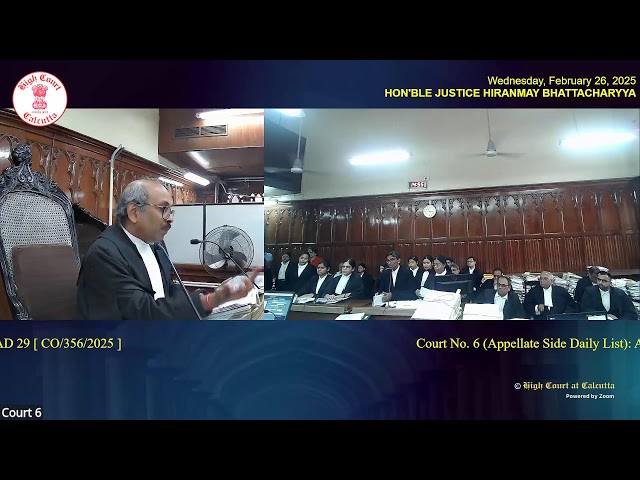 26 February 2025 | Court No. 6 | Live Streaming of the Court proceediProceedings of Court Room No. 6