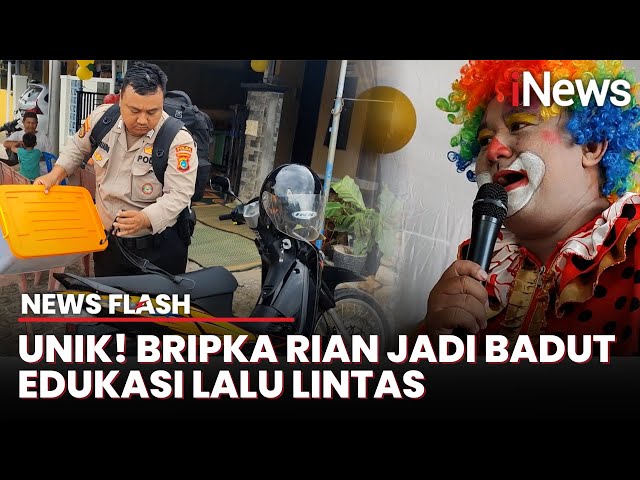 Kisah Bripka Rian, Polisi Nyambi Jadi Badut untuk Edukasi Lalu Lintas | News Flash