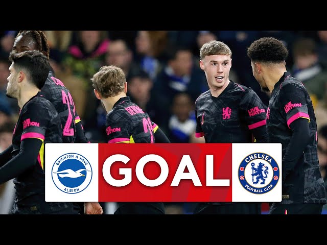 GOAL | Cole Palmer | Brighton 0-1 Chelsea | Fourth Round | Emirates FA Cup 24-25