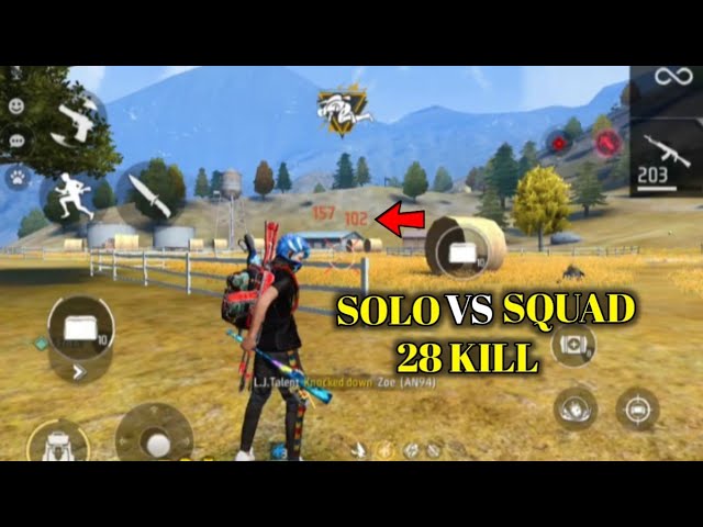 Solo Vs Squad 28 Kill AN94 And M1887 Over Power Gameplay - Garena Free Fire Max