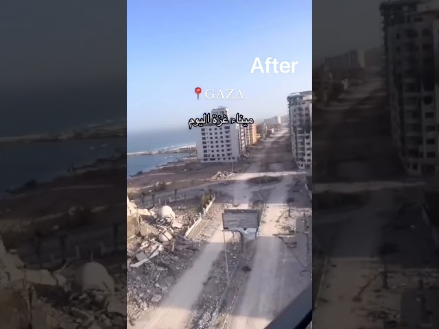 Gaza Before and After #palestine #israel