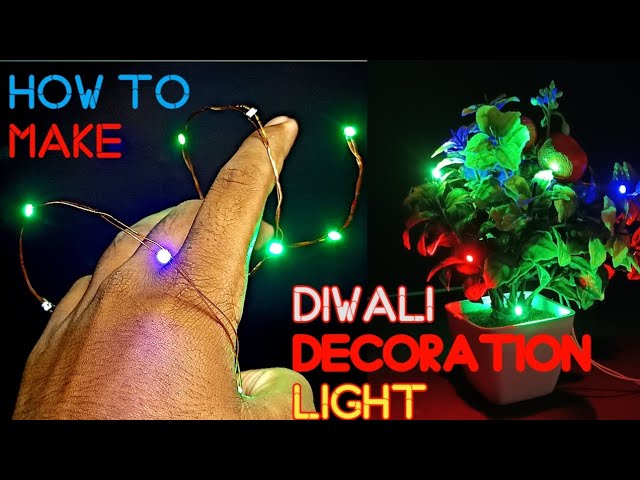 Diwali decoration light making | diwali decoration light kaise banaen