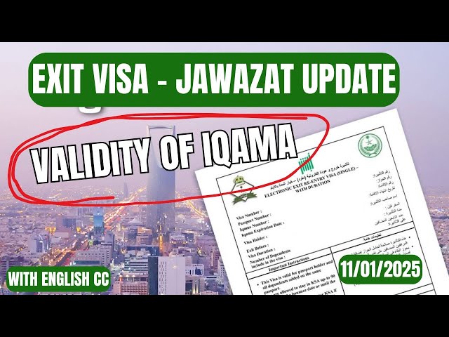 Exit visa Minimum Iqama validity | Jawazat update |Must know information With English CC