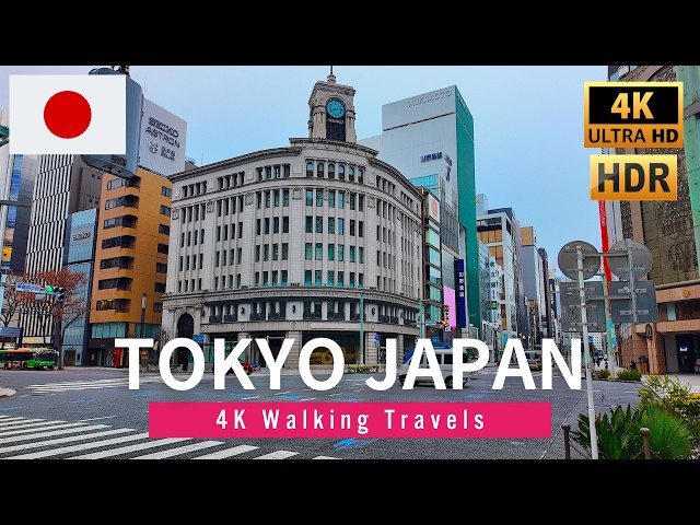 【4K HDR】Tokyo, Japan Walk 🇯🇵 Morning Street Walking Tour from Shimbashi to Tsukishima | January 2025