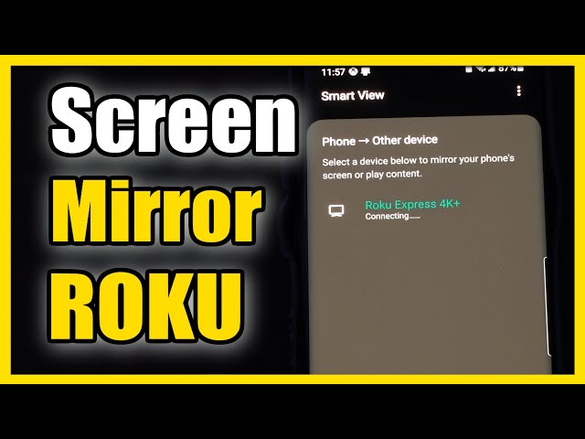 How to Screen Mirror Android Phone to ROKU Device (Cast Tutorial)