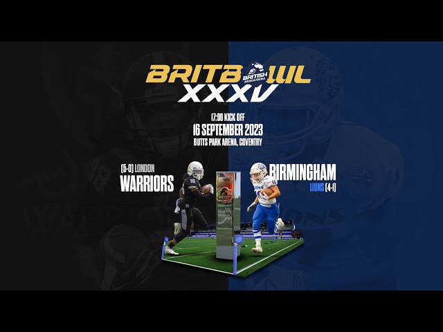 BRITBOWL 2023 | NWFL FINAL | LONDON WARRIORS vs BIRMINGHAM LIONS