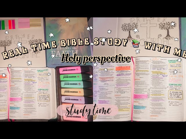 Real time bible study with me 📚holy perspective✨