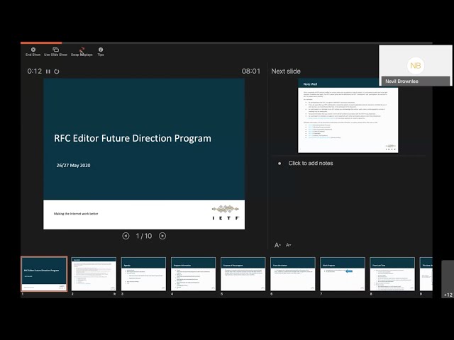 RFC Editor Future Development Program Meeting, 2020-05-27
