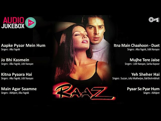 Raaz Movie All Songs |Audio Jukebox |Dino Morea | Bipasha Basu|Bollywood Songs | Romantic Hindi Song