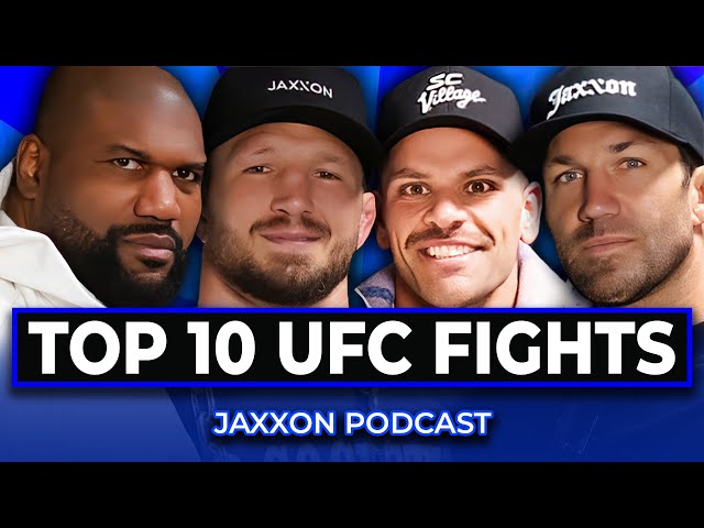 TOP 10 UFC FIGHTS OF ALL TIME with Rampage Jackson, Bear Degidio, TJ Dillashaw, Luke Rockhold