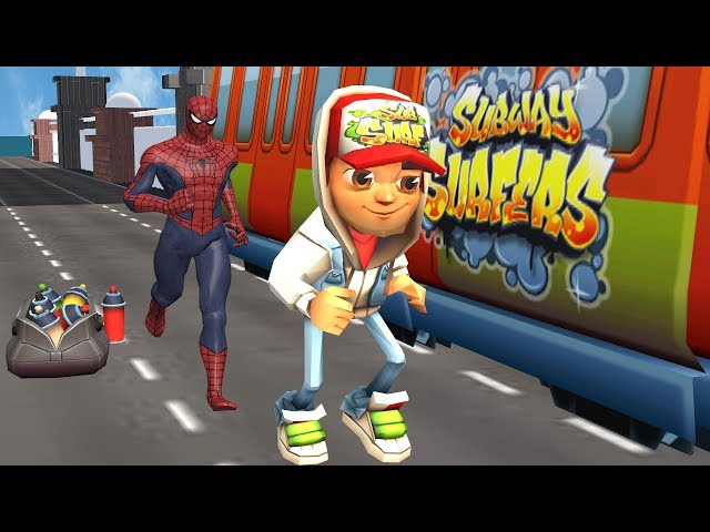 Subway Surfers Vs Spiderman