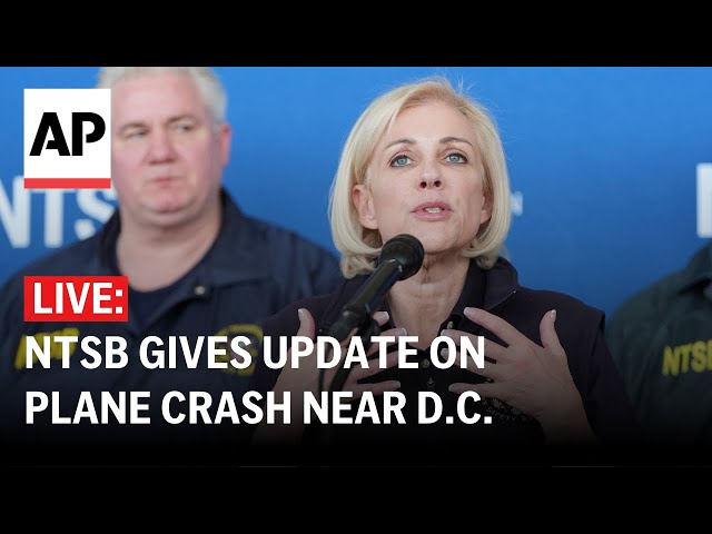 LIVE: NTSB gives update on plane and helicopter crash near D.C.